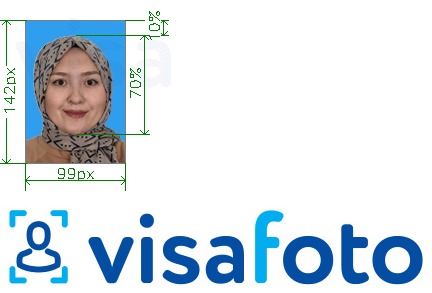 Contoh dari foto untuk Malaysia expat 99x142 piksel latar belakang biru dengan ukuran spesifikasi yang tepat