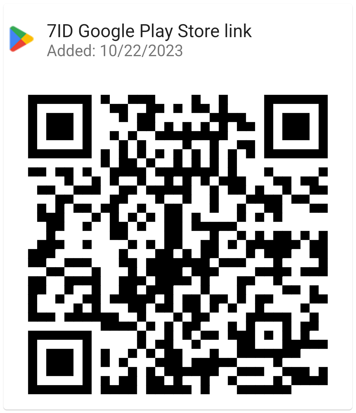 7ID-ро аз Google Play зеркашӣ кунед