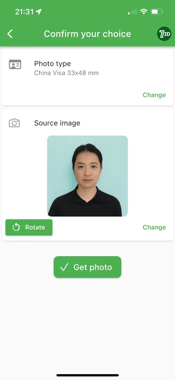 7ID: China Visa Photo Requirements