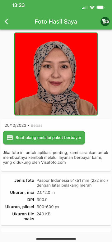 Aplikasi 7ID: membuat foto paspor di ponsel pintar