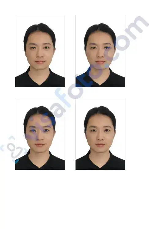 Foto visa Tiongkok untuk dicetak