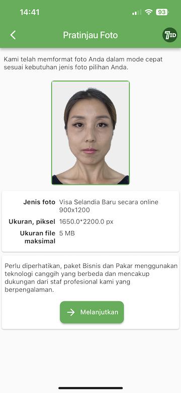 Aplikasi 7ID: ubah ukuran foto Anda untuk aplikasi visa Selandia Baru dengan ponsel pintar Anda